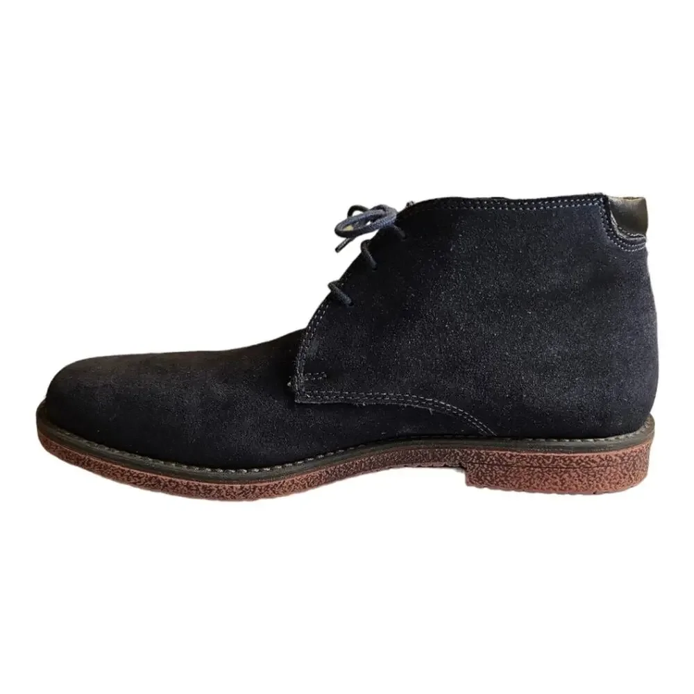 Alfani Blue Suede Lancer Leather Chukka Boots Men 9.5 M